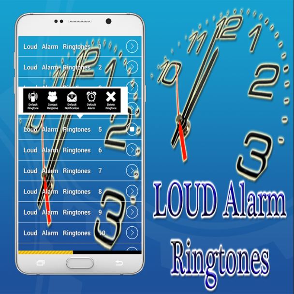 LOUD Alarm Ringtones on Android phone app