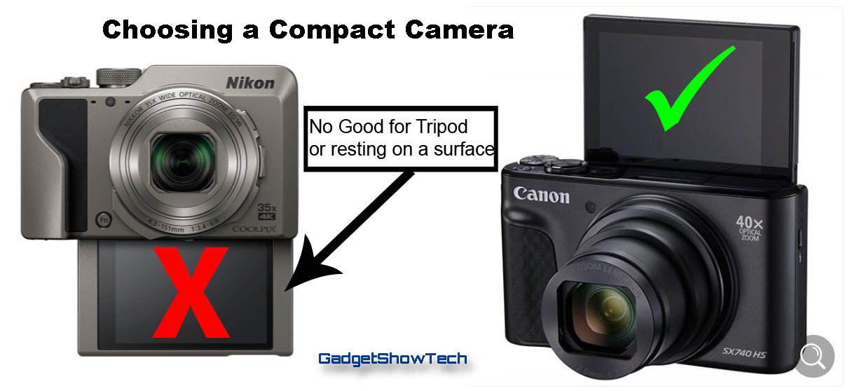 Nikon canon powershot selfie cameras