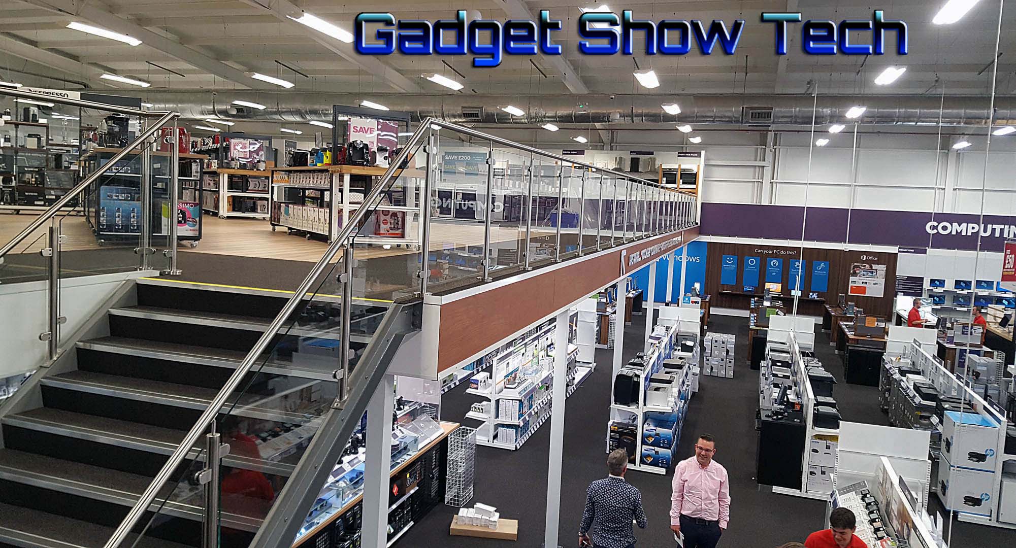 PCWorld currys Upstairs in the more like the original Currys with its oven cookers, coffee machines, kettles, and other kitchen appliances.