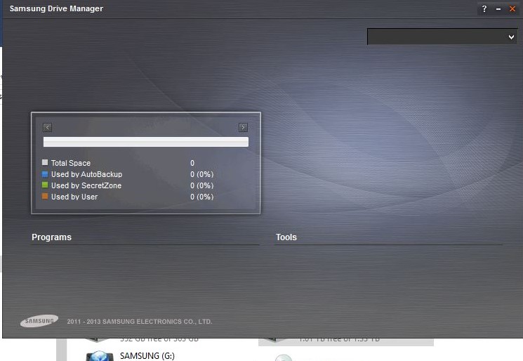 samsung drive manager fails windows 10