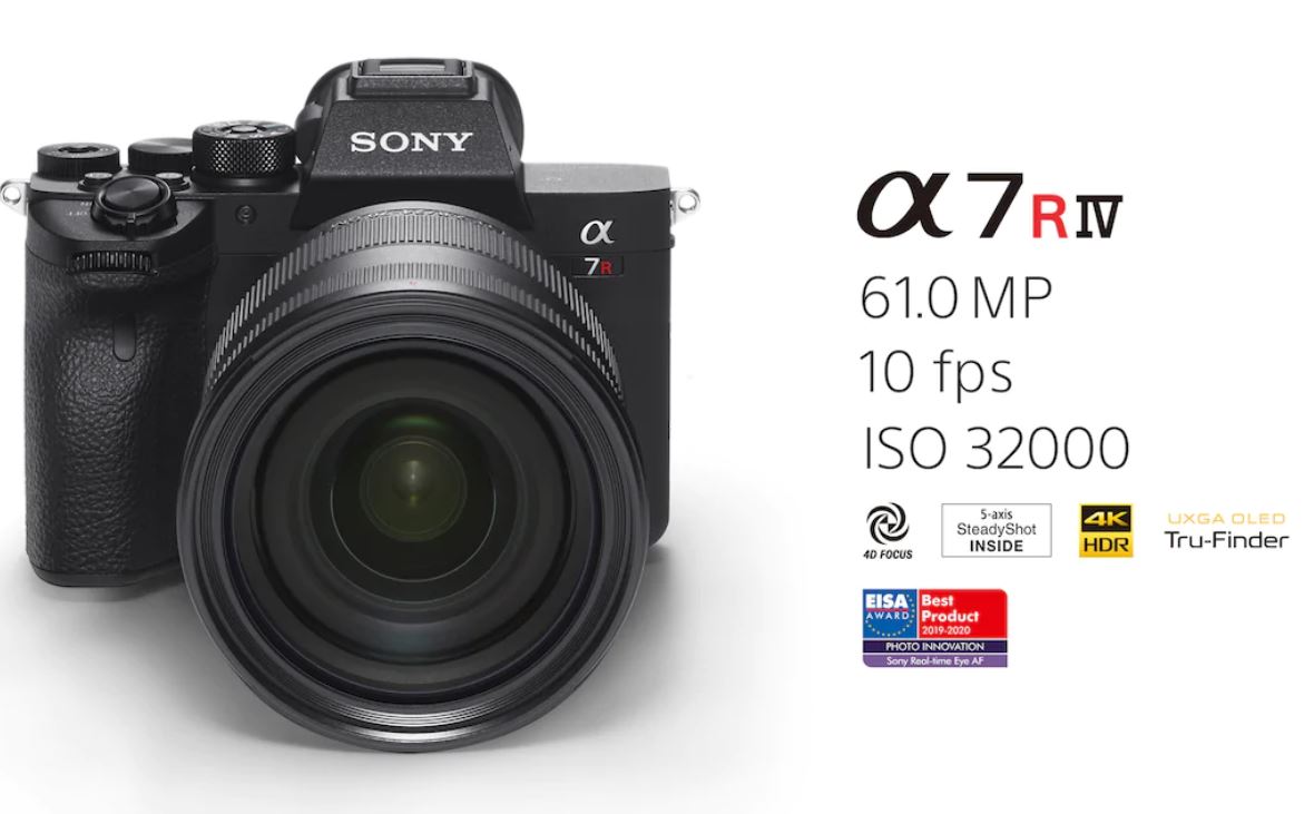 SONY α7R IV 35mm full-frame camera with 61.0MP