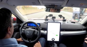 Hands-free Driving on UK Motorways with Mustang Mach-E car