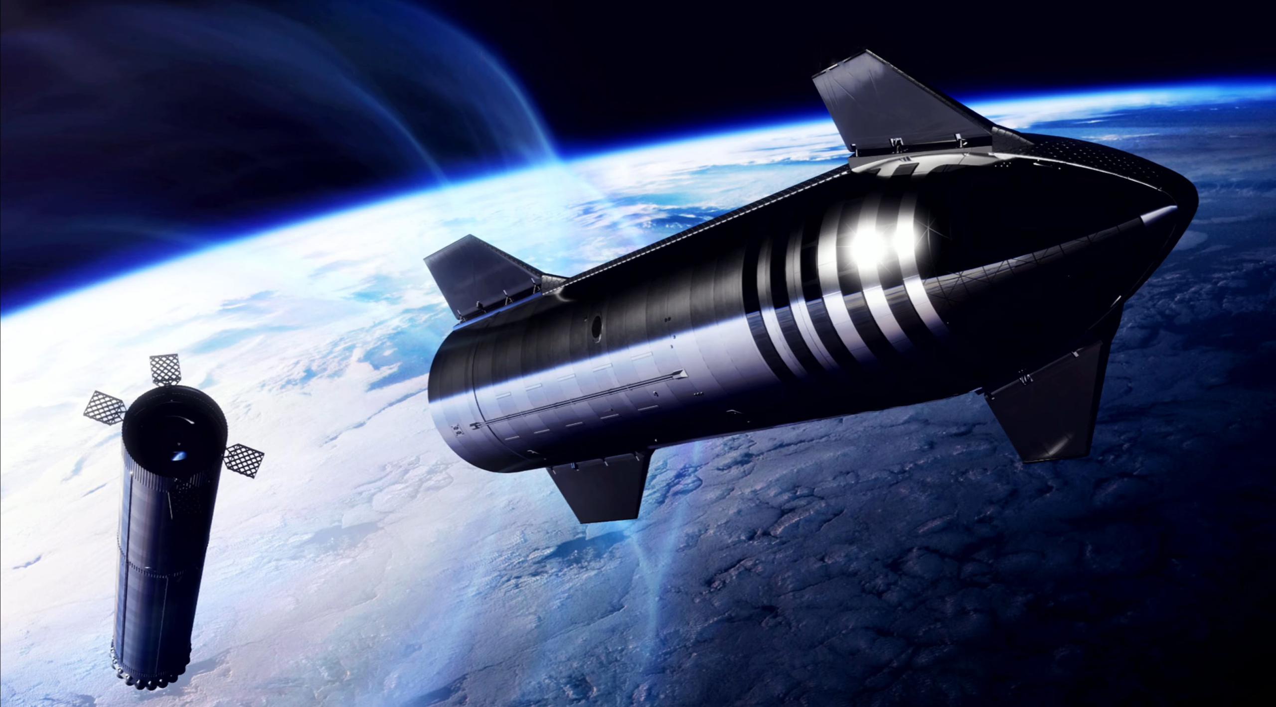 Starship update 2022 SpaceX Starship launch render 1 c