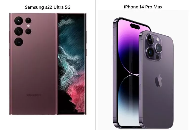 Samsung Galaxy S22 ultra vs Apple iPhone 14 Pro Max specs