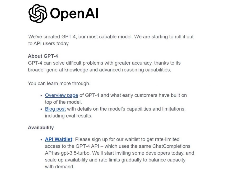 open ai chatgpt4 email