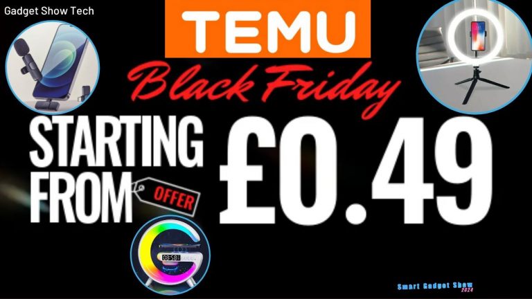 Black Friday Buying TEMU Tech Gadget Products